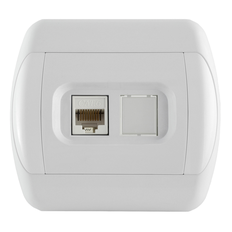 Royal Alb Priza simpla computer cat 6