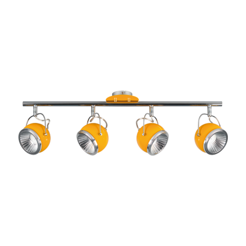 Lustra BALL galben 4x5W, GU10, LED, metal