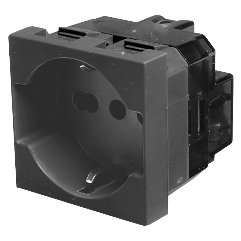 Esperia Priza schuko, 16A, negru