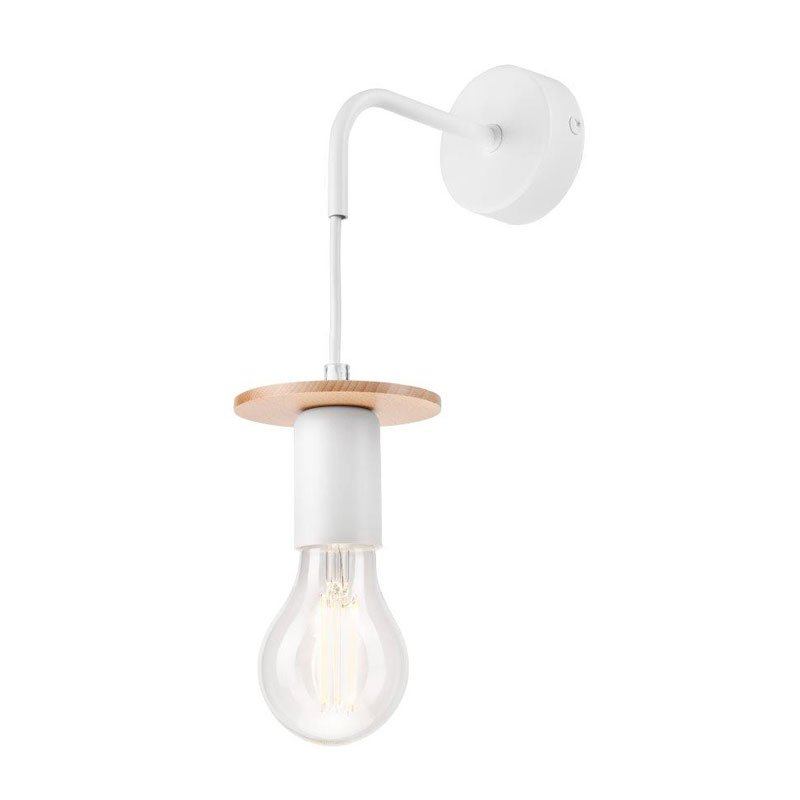 Aplica ANGELINA alb 1x60W E27, metal