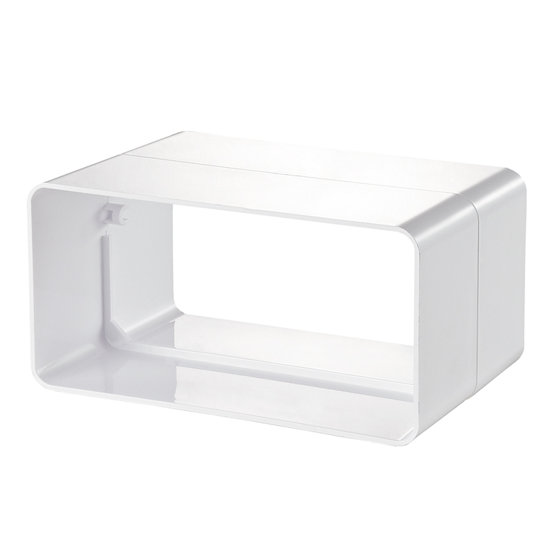 Conector tub rectangular PVC, diam 204x60mm