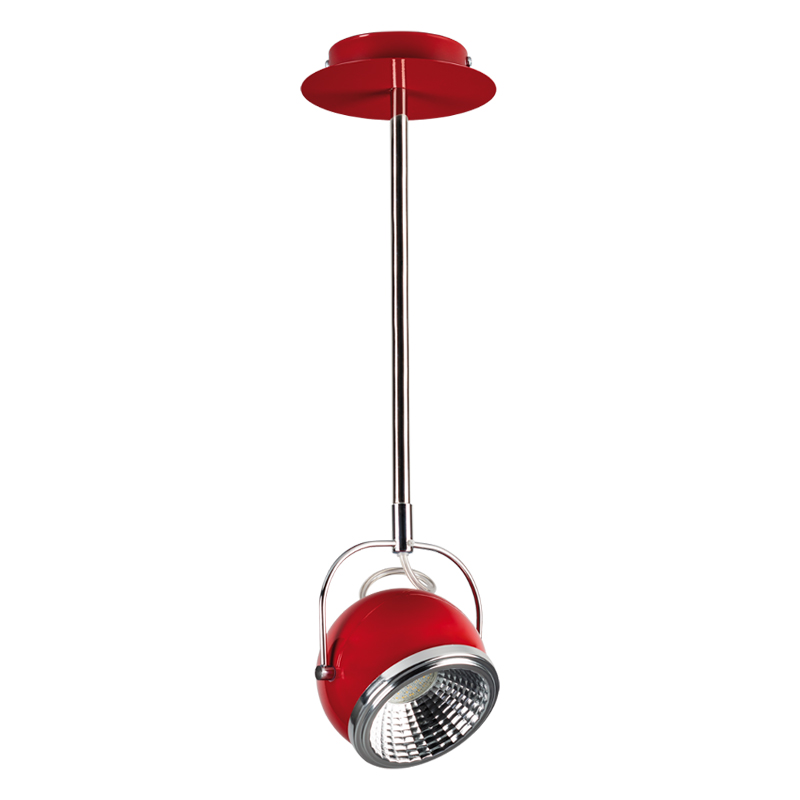 Pendul BALL rosu 1x5W, GU10, LED, metal