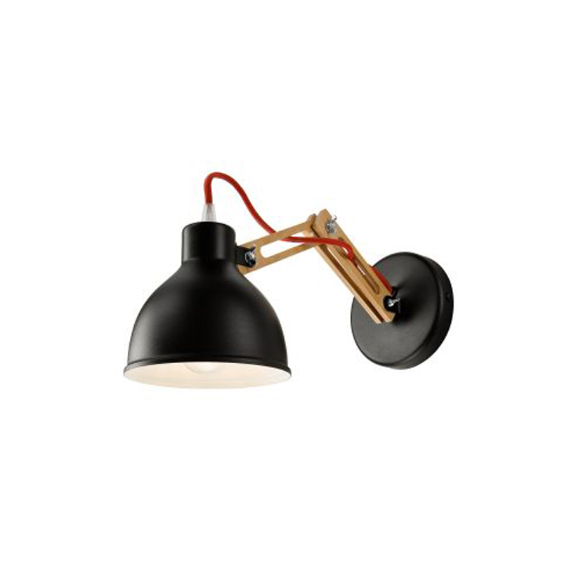 Aplica MARCELLO lemn natur 1x60W E27, metal