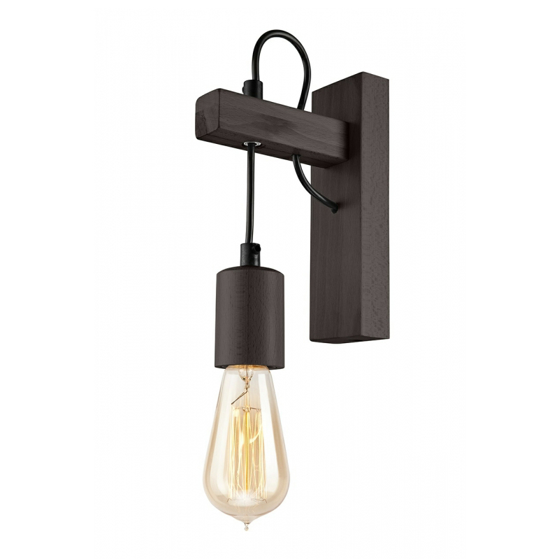 Aplica LEON wenge 1x60W E27, metal