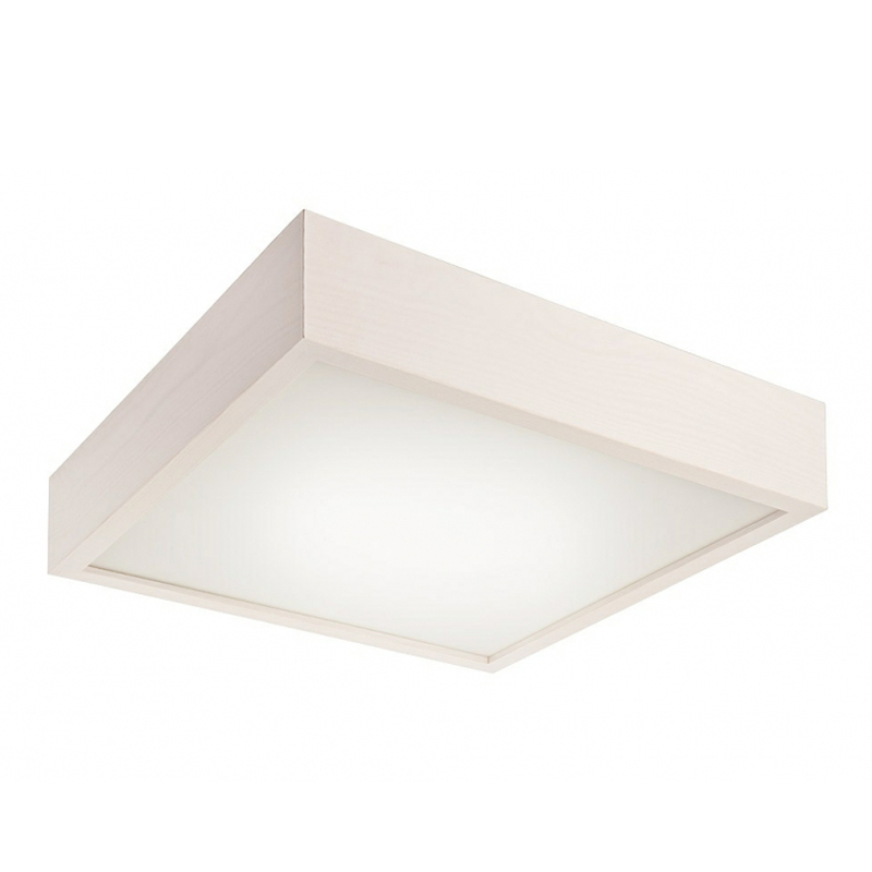 Plafoniera QUADRO alb 2x60W E27, sticla