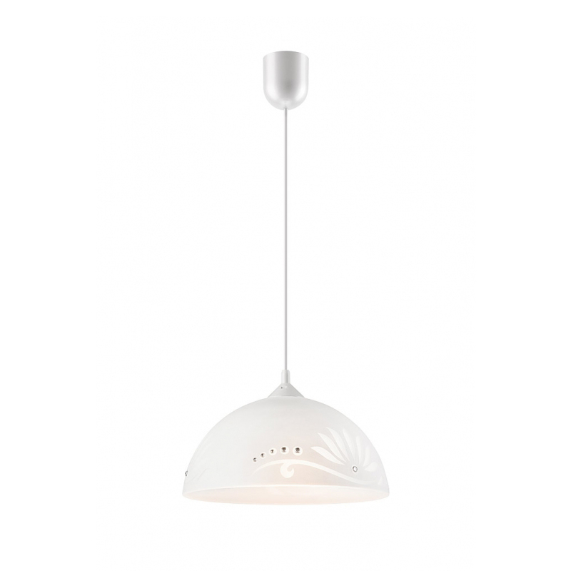 Pendul alb 1x60W E27, sticla LM 1.3.3 - 31194