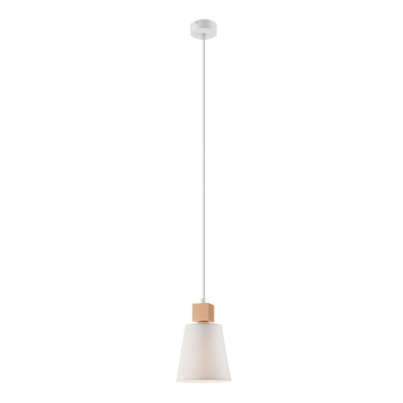 Pendul ENRICO alb 1x60W E27, textil