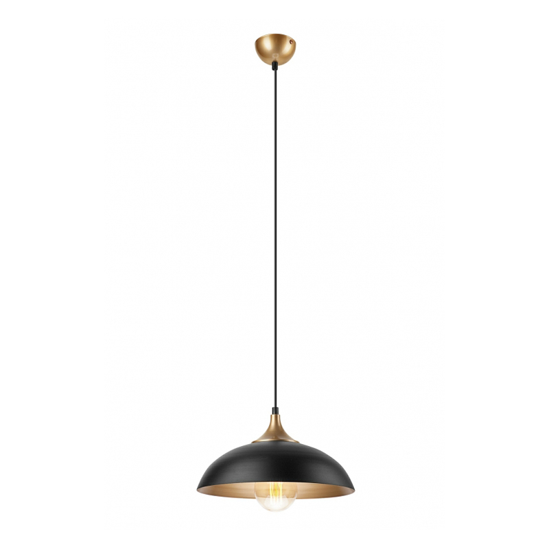 Pendul EVA negru - auriu 1x60W E27, metal