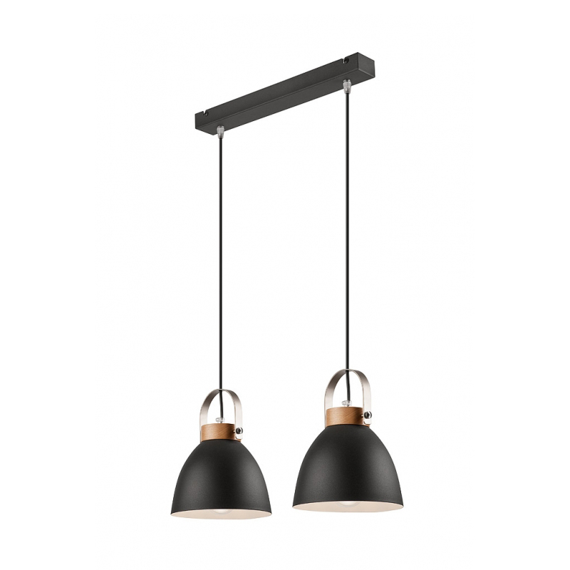 Lustra Danielle negru 2x60W E27, metal