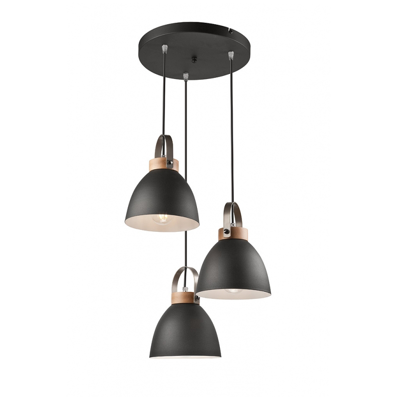Lustra DANIELLE grafit 3x60W E27, metal