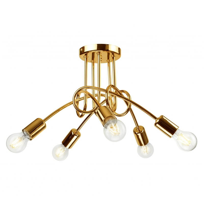 Lustra CAMILLA auriu 5x60W E27, metal