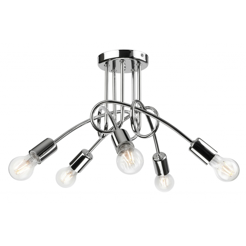 Plafoniera CAMILLA crom 5x60W E27, metal