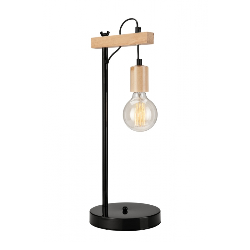 Veioza LEON natur 1x60W E27, lemn