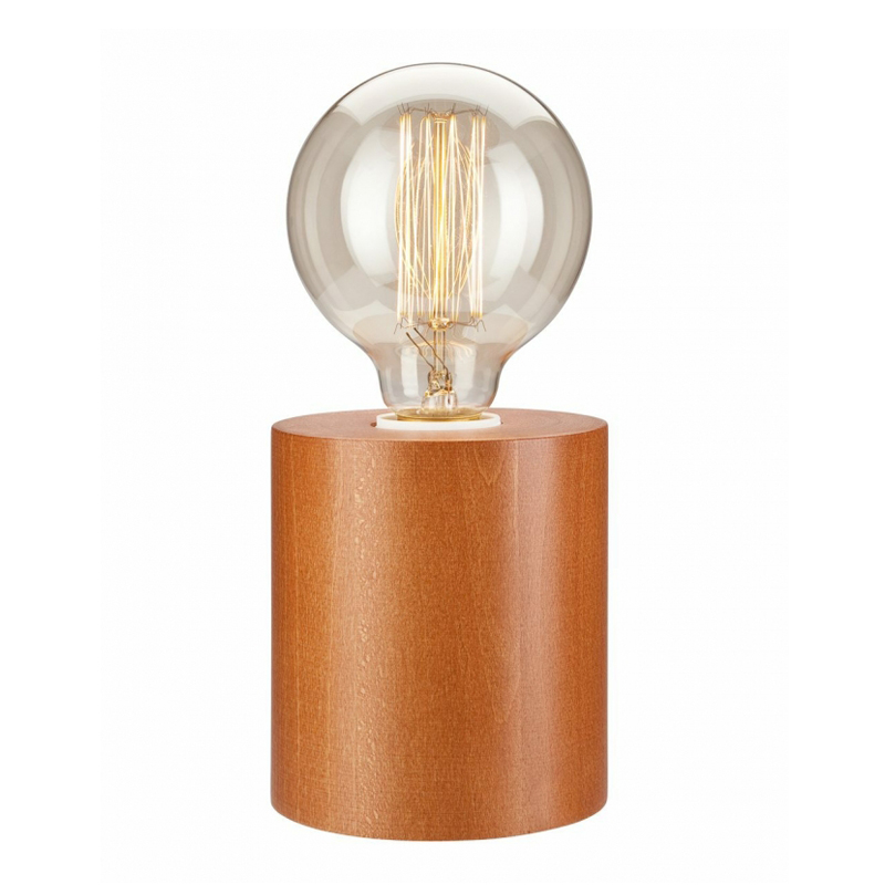 Veioza LEO rustic 1x60W E27, lemn