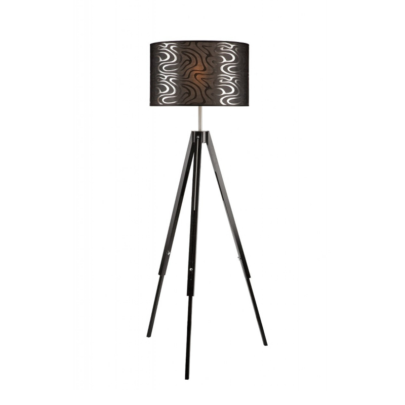 Lampadar SOFIA wenge 1x60W E27, textil