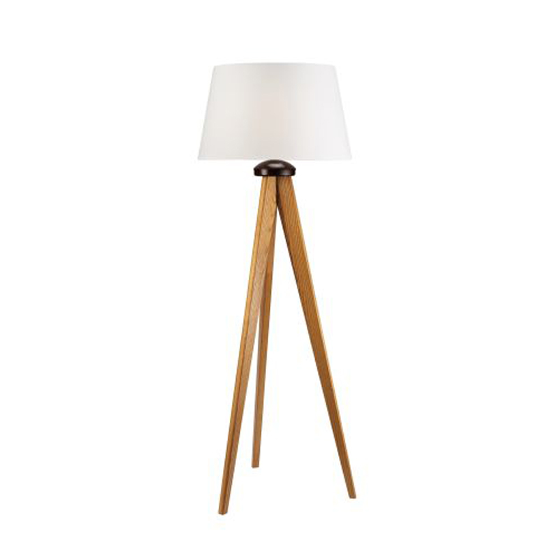Lampadar AIDA stejar rustic 1x60W E27, textil