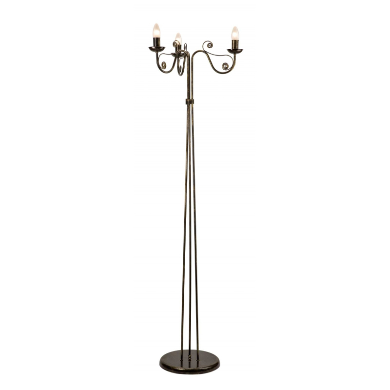 Lampadar DONATO negru 3x40W E14, metal
