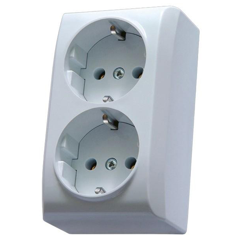 BIS Priza dubla schuko aplicata IP 20