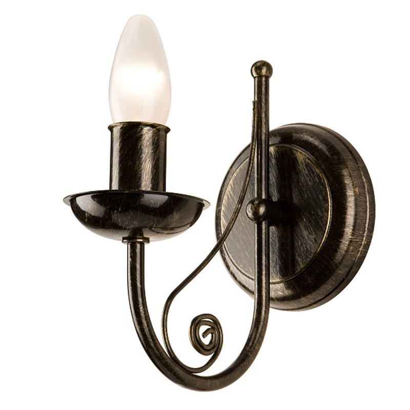Aplica Donato negru 1x40W E14, metal