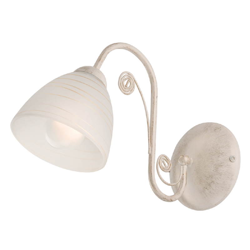 Aplica Emilo alb 1x60W E27, metal
