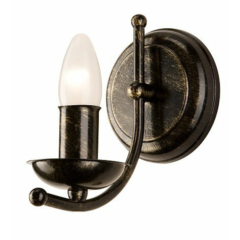 Aplica Luca negru 1x40W E14, metal