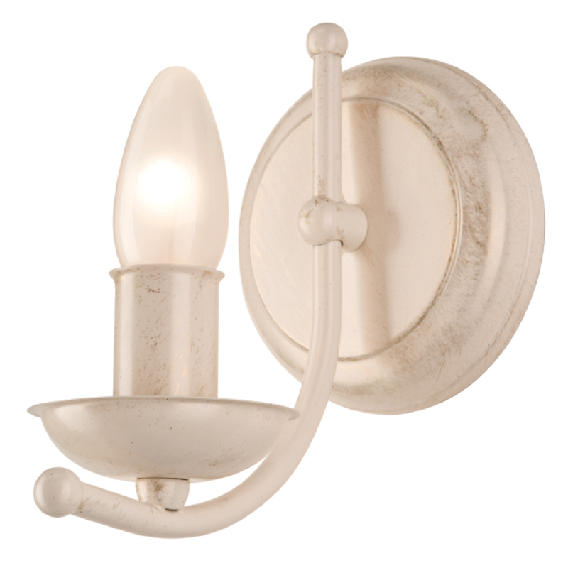 Aplica Luca alb 1x40W E14, metal
