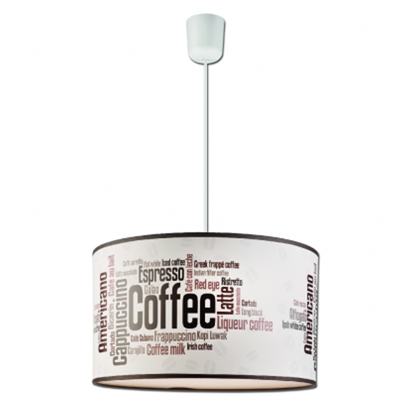Suspensie Coffee 1x60W E27, textil