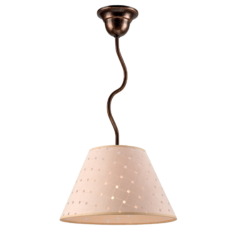 Pendul FABRIZIO maro 1x60W E27, textil