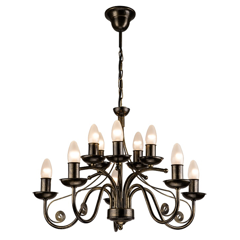 Lustra Donato negru 10x40W E14, metal