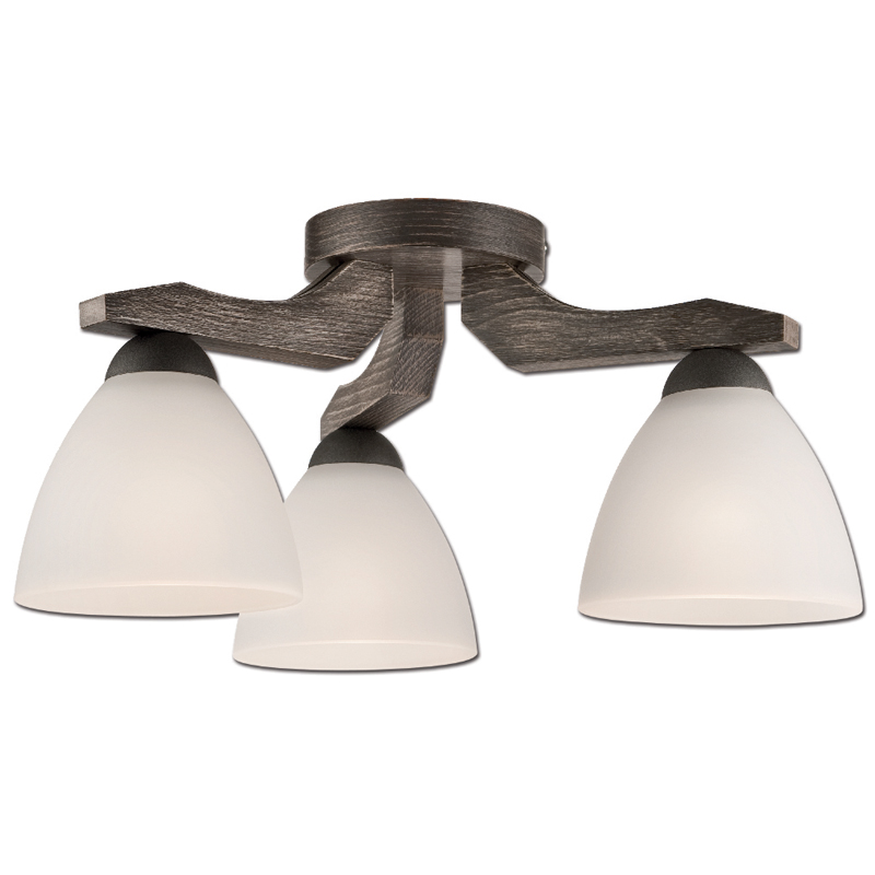 Suspensie ADRIANO grafit 3x60W E27, sticla