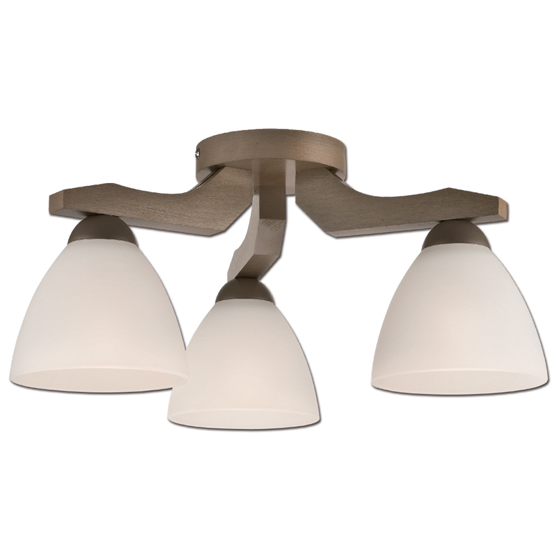 Lustra Adriano sonoma 3x60W E27, sticla
