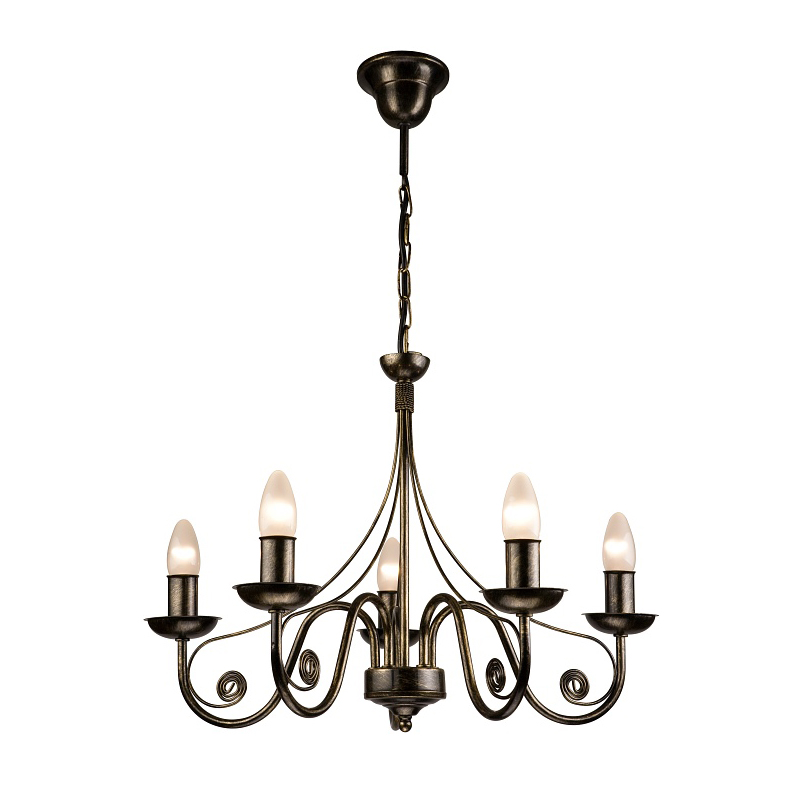 Lustra DONATO negru 5x40W E14, metal