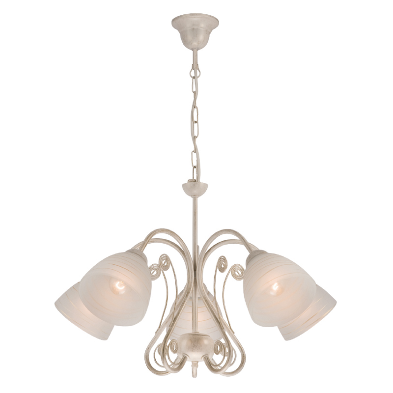 Lustra Emilio alb 5x60W, E27, metal