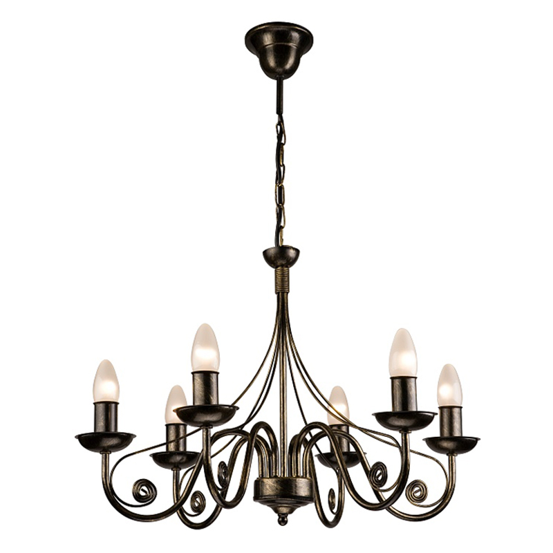 Lustra DONATO negru 6x40W E14, metal
