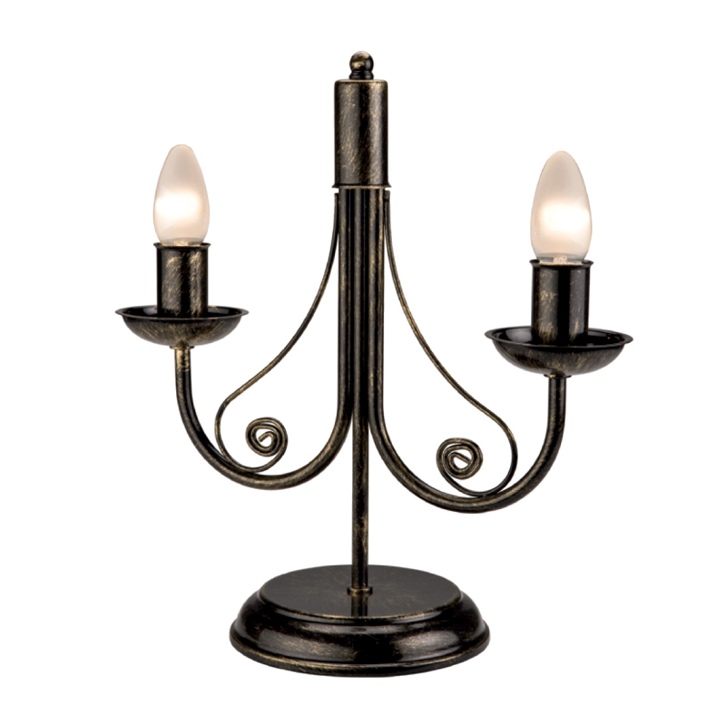 Veioza Donato negru 2x40W E14, metal