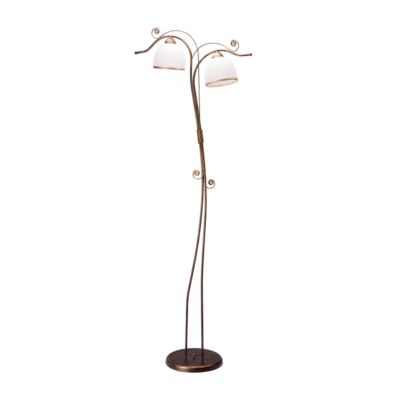 Lampadar RETRO II negru vechi 2x60W E27, sticla