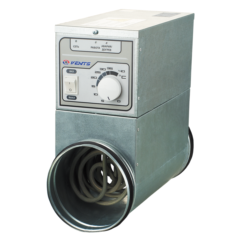 VENTS Baterie de incalzire electrica fi 150mm, 3,4KW cu termostat, fara senzor de temperatura