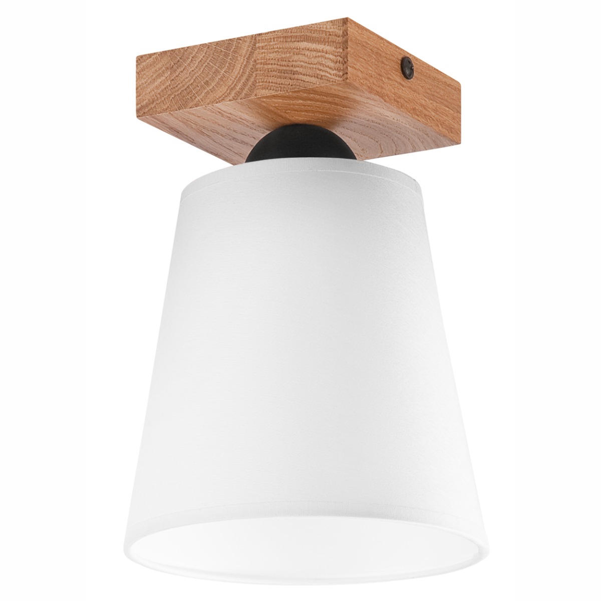 Plafoniera LULA alb 1x60W E27, textil