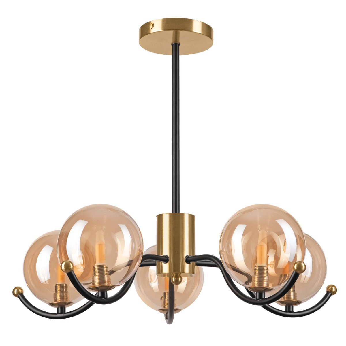 Lustra GEORGIA auriu LED 5x5W G9, sticla