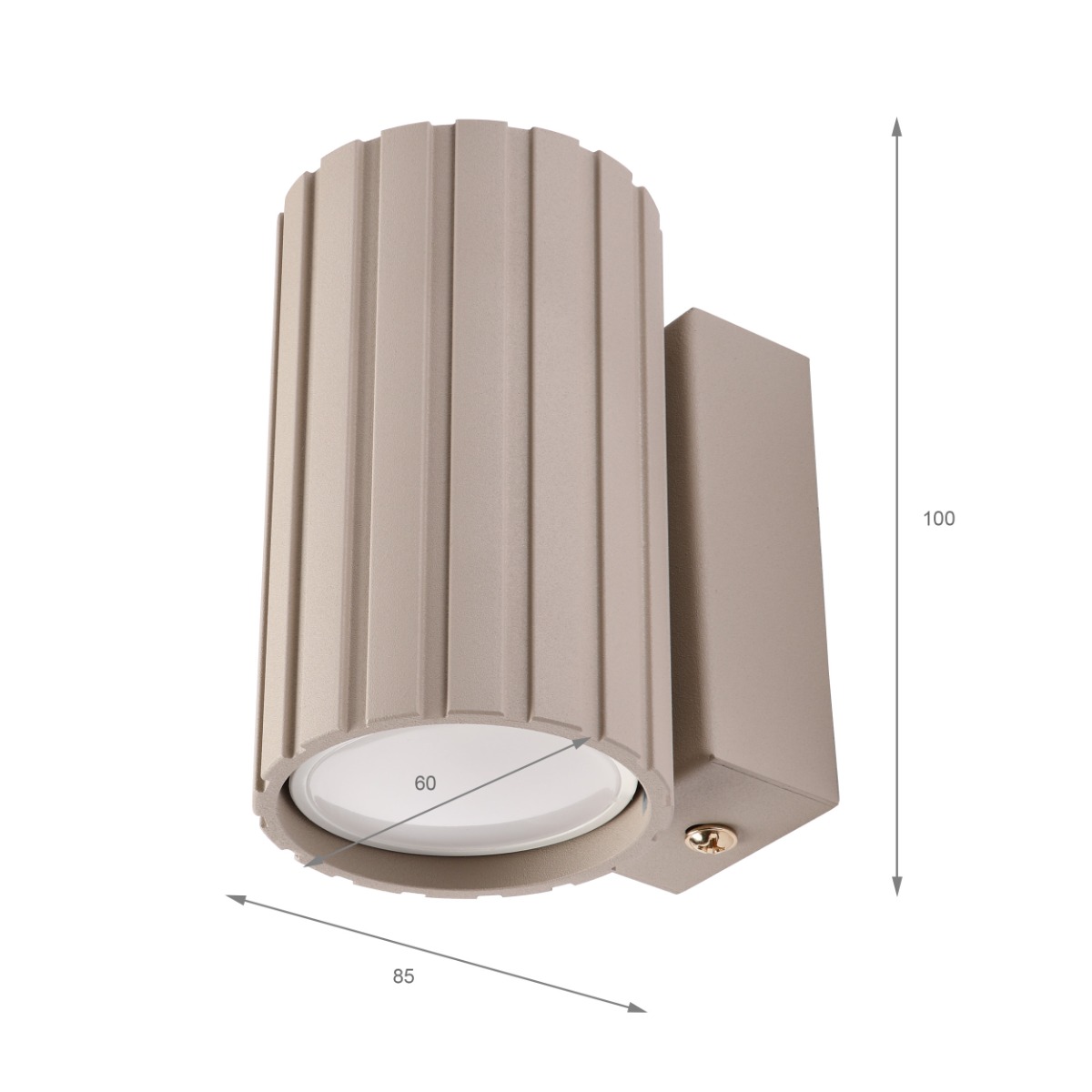 Aplica PRISMA bej 1x10W GU10, metal 59204