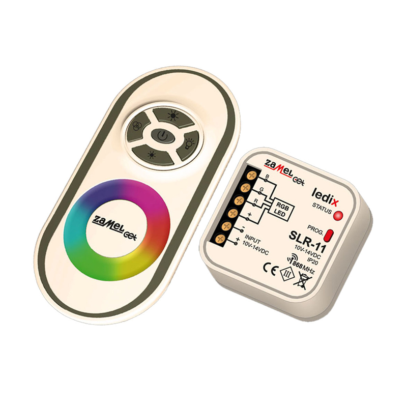 Set radio controler RGB + telecomanda Ledix