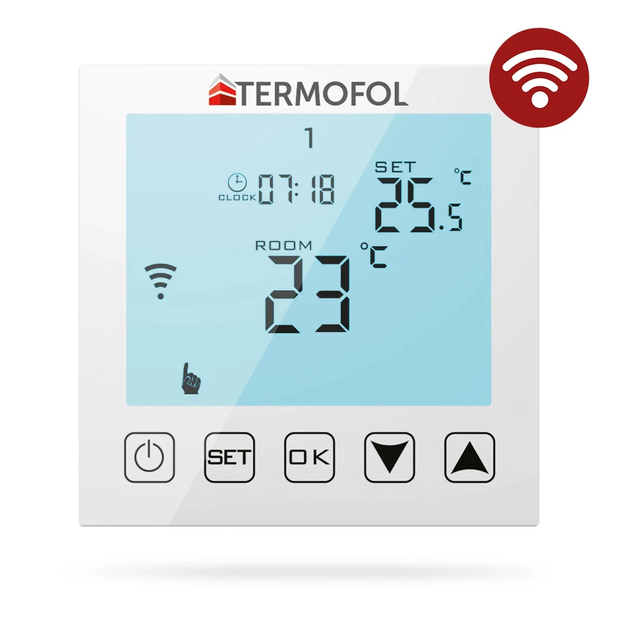 TERMOFOL termostat wifi - alb