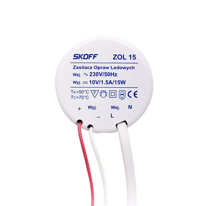 Transformator ST zol15, 15w, 230v-10v, 1.5a, IP44